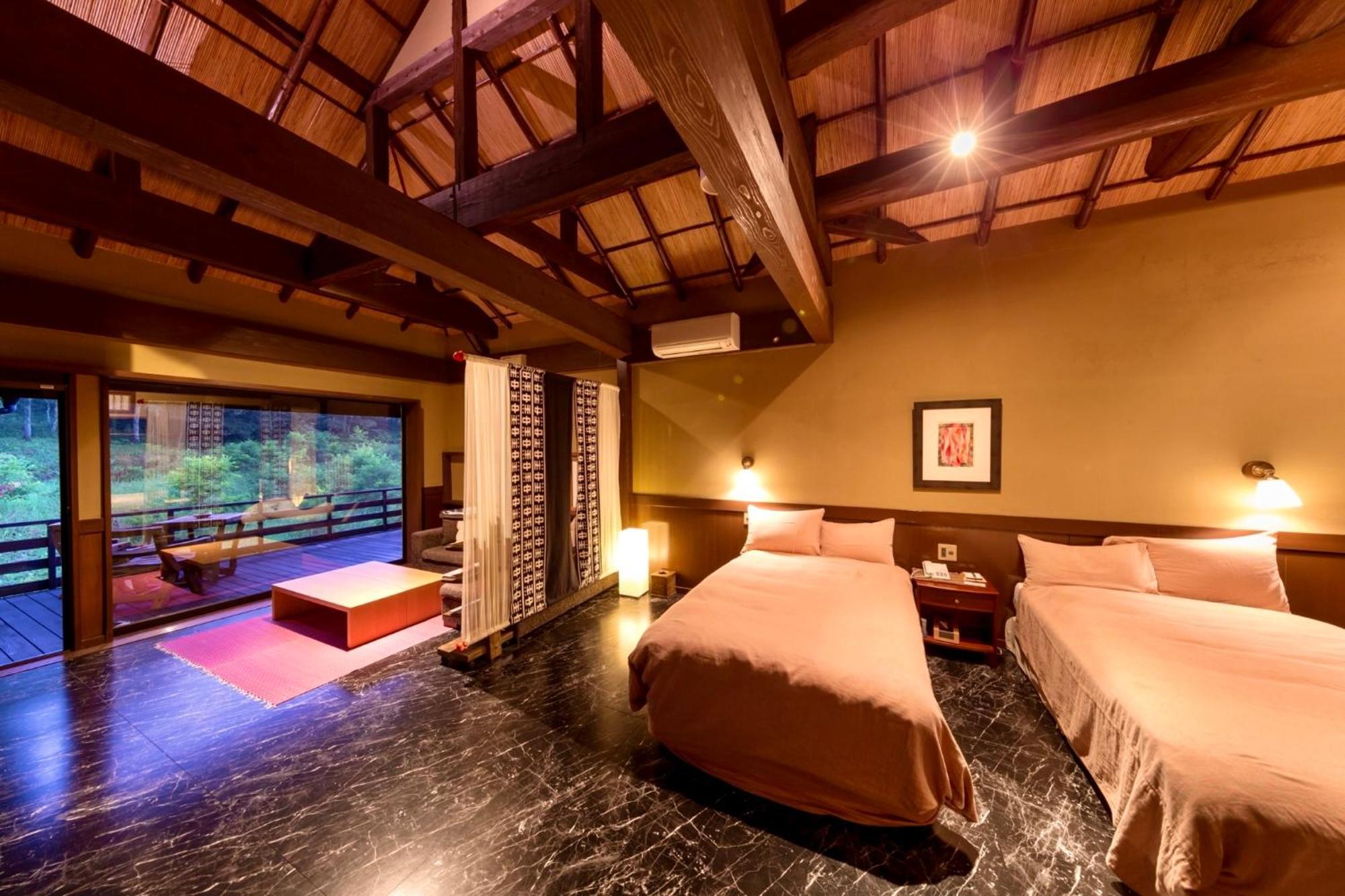 Satonoyu Waraku Hotel Minamioguni Bagian luar foto